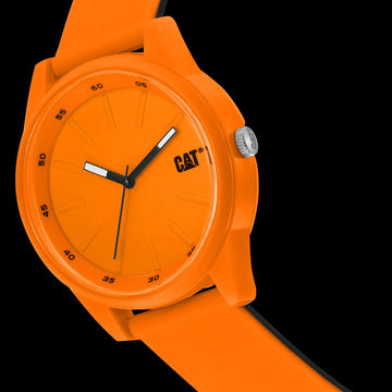 CAT Insignia 1.2 Orange Case Orange Dial Orange and Black Strap Men's Watch | LJ.180.28.828